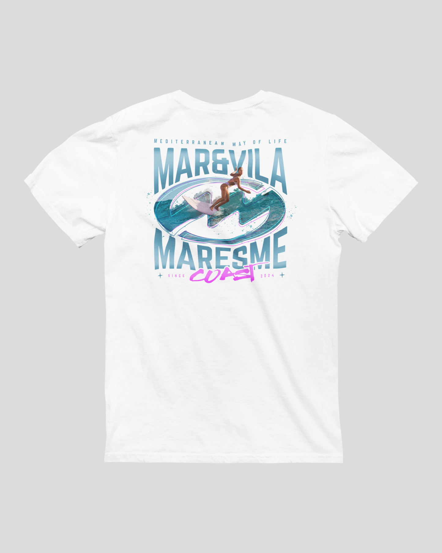 Camiseta Mar&Vila Hombre - Surfing On the Maresme Coast
