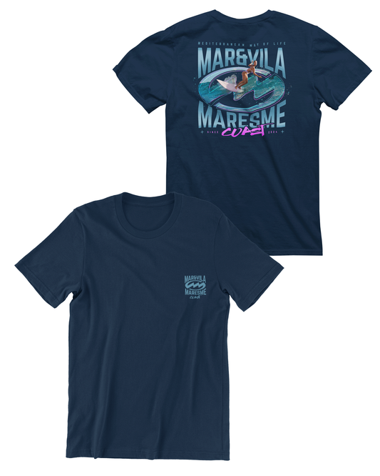 Camiseta Mar&Vila Hombre - Surfing On the Maresme Coast