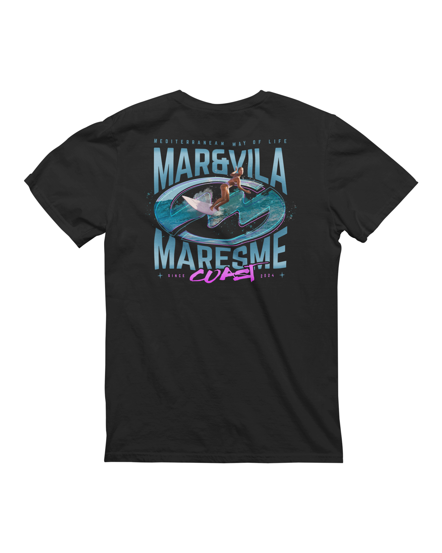 Camiseta Mar&Vila Hombre - Surfing On the Maresme Coast