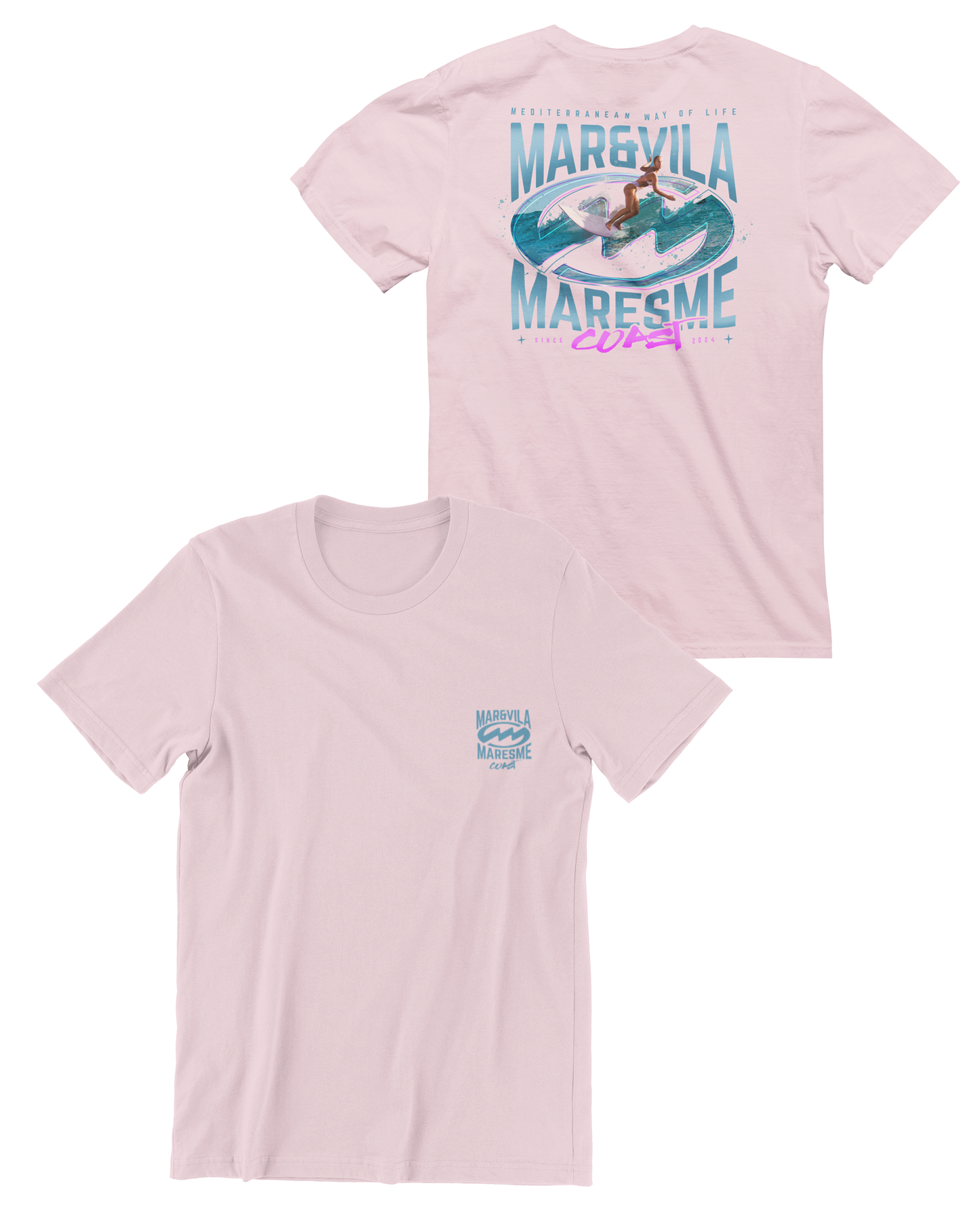 Camiseta Mar&Vila Hombre - Surfing On the Maresme Coast