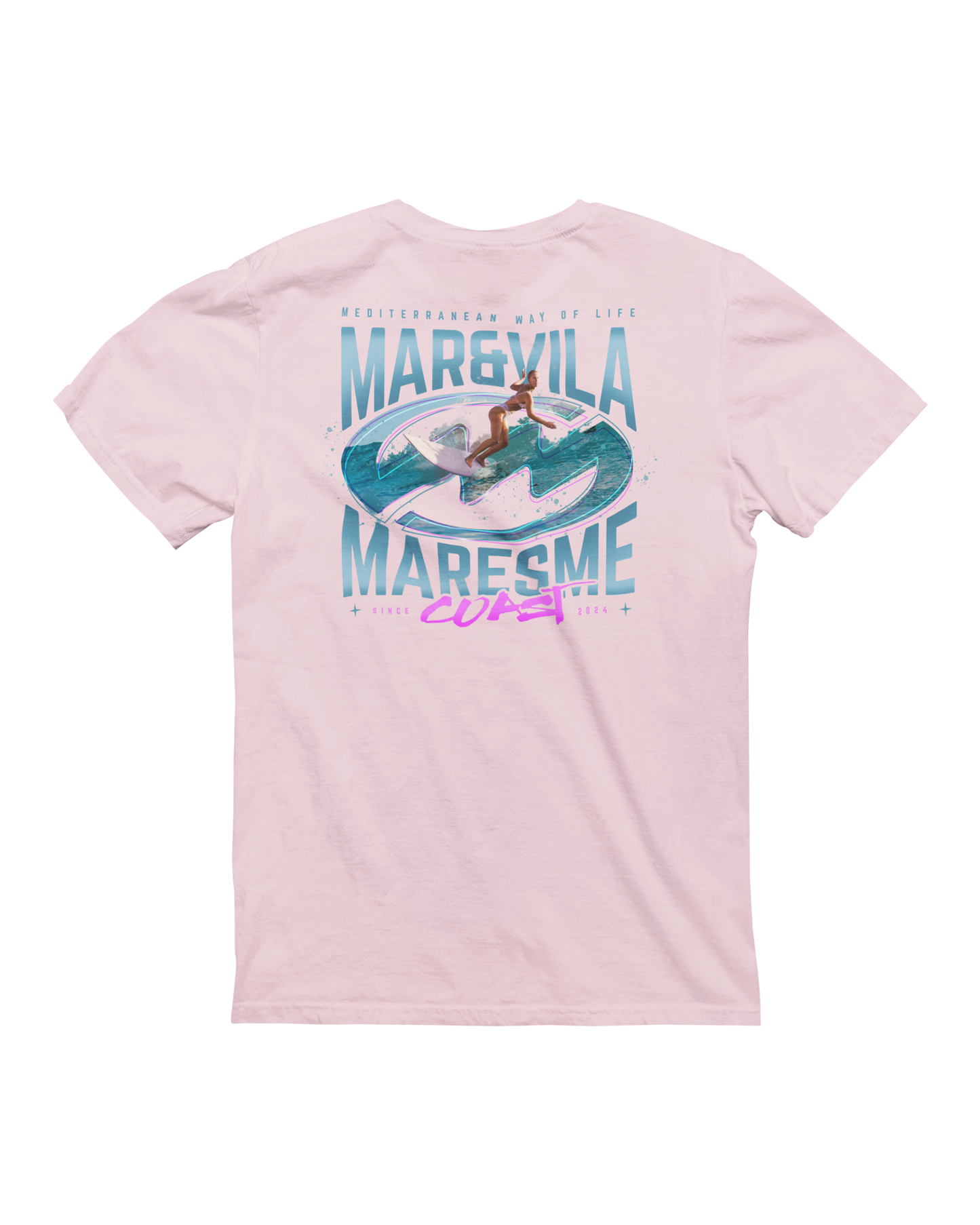 Camiseta Mar&Vila Hombre - Surfing On the Maresme Coast