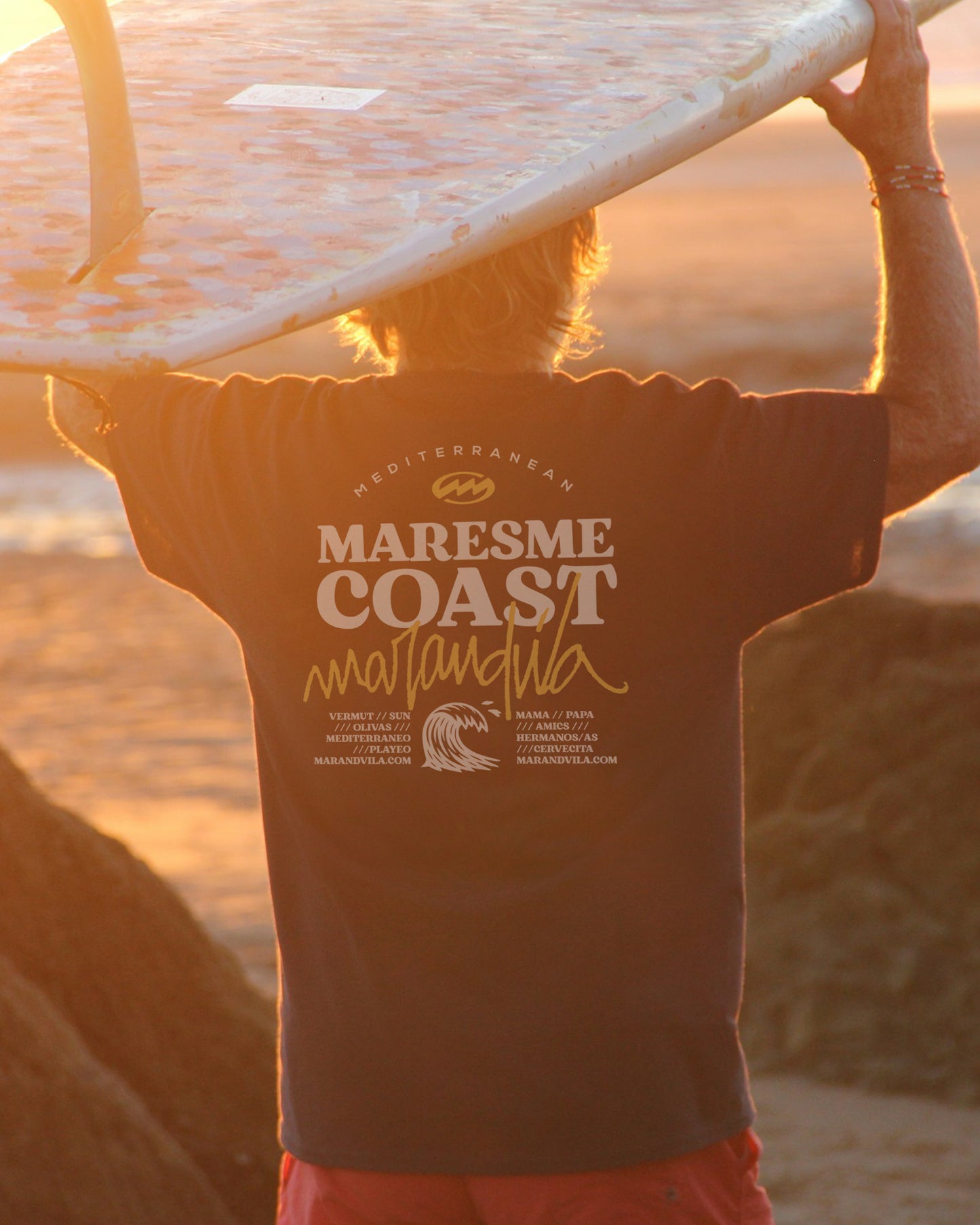 Camiseta Mar&Vila Hombre Ola Surf - Maresme