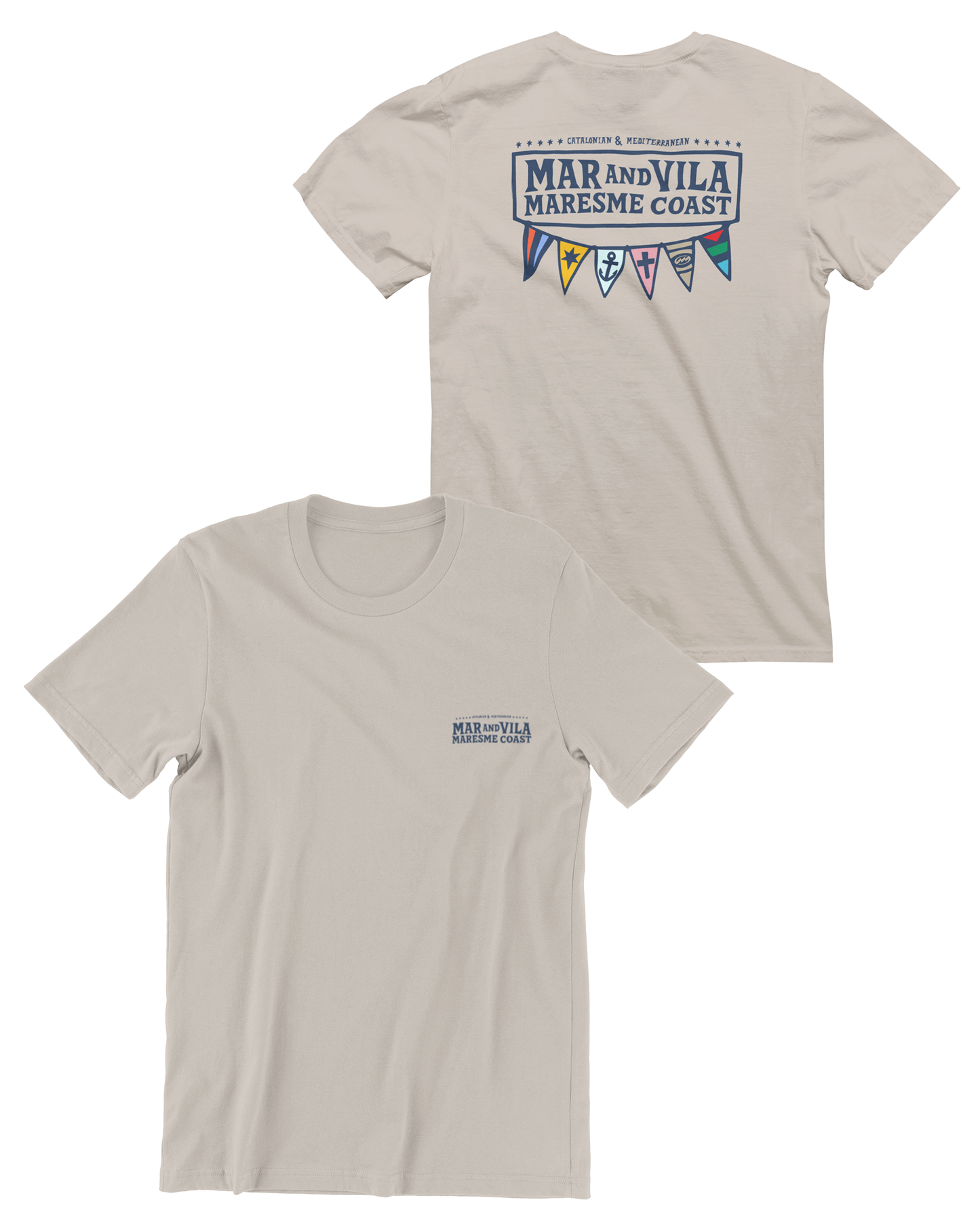 Camiseta Logo Náutico Mar&Vila - Hombre Surf Maresme
