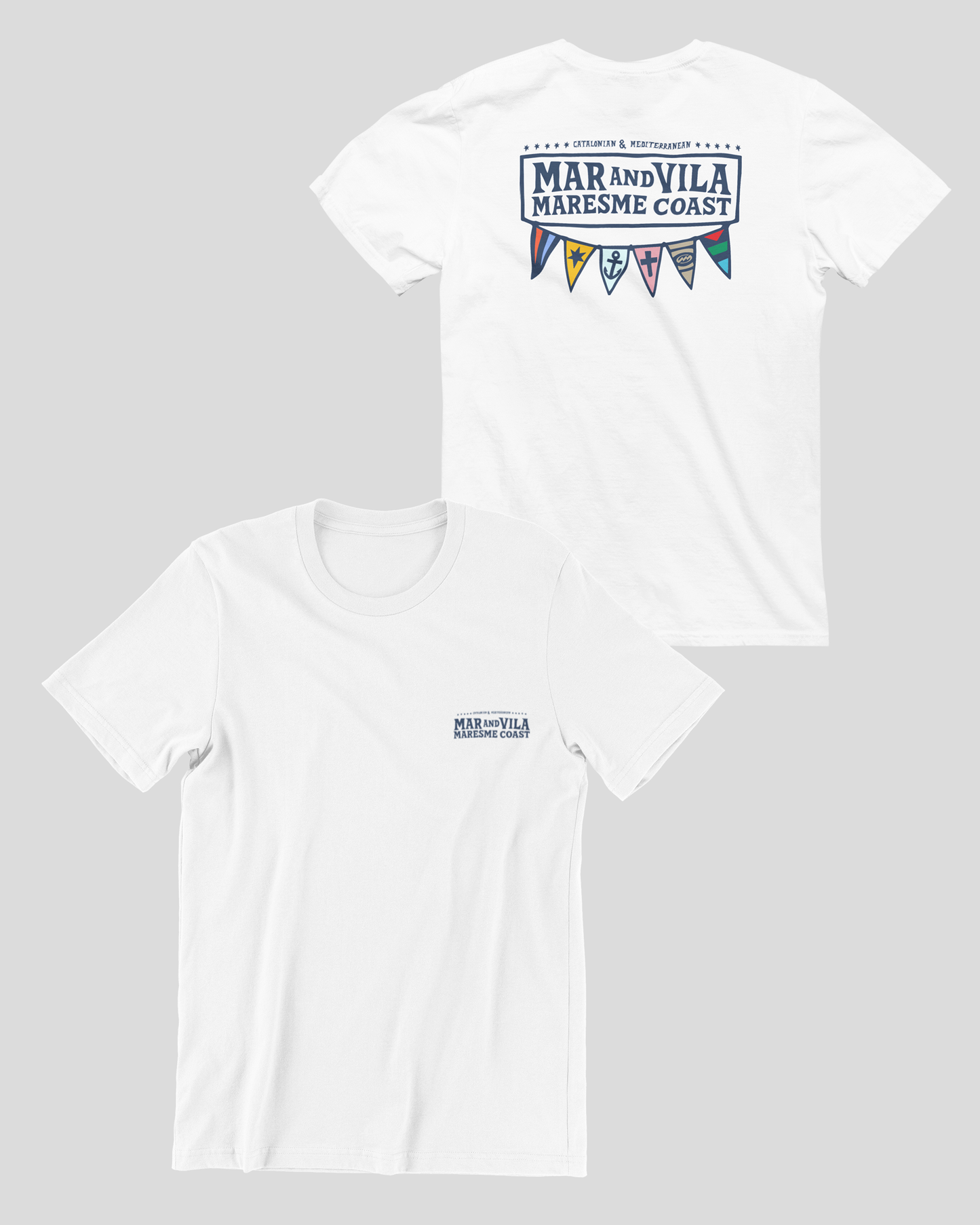 Camiseta Logo Náutico Mar&Vila - Hombre Surf Maresme