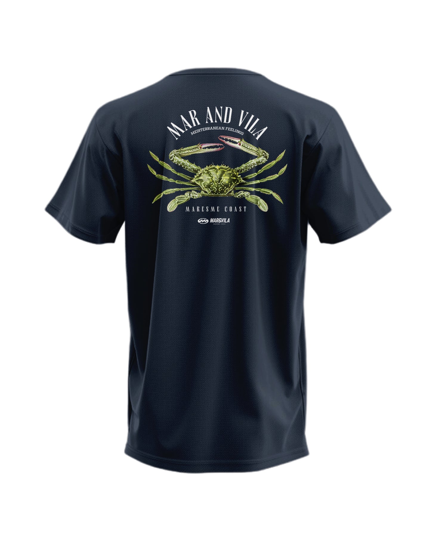 Camiseta Mar&Vila Hombre Logo Cangrejo Verde · Surf Maresme