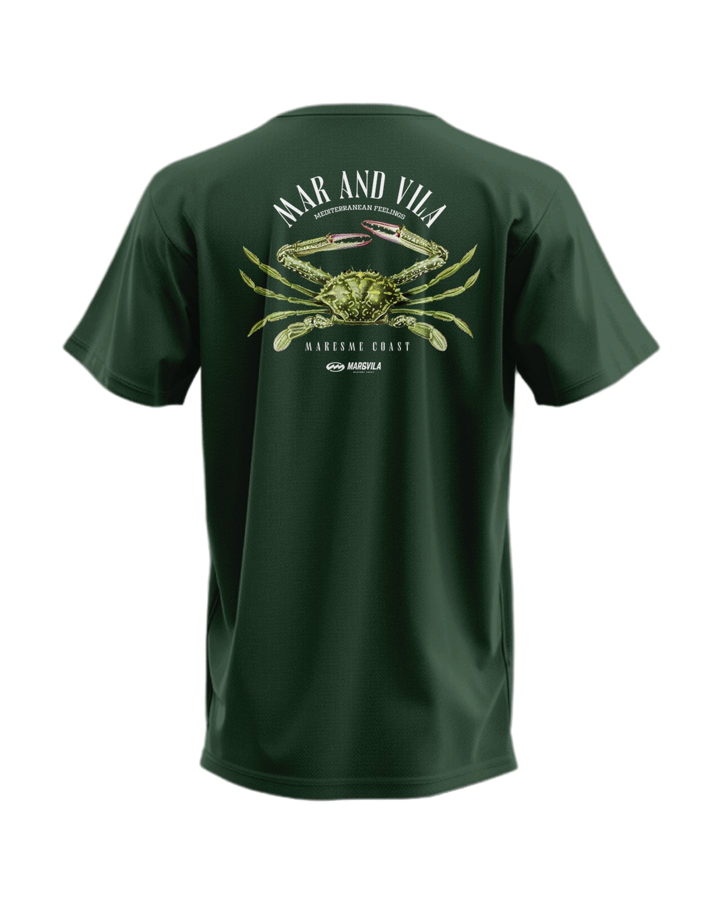 Camiseta Mar&Vila Hombre Logo Cangrejo Verde · Surf Maresme