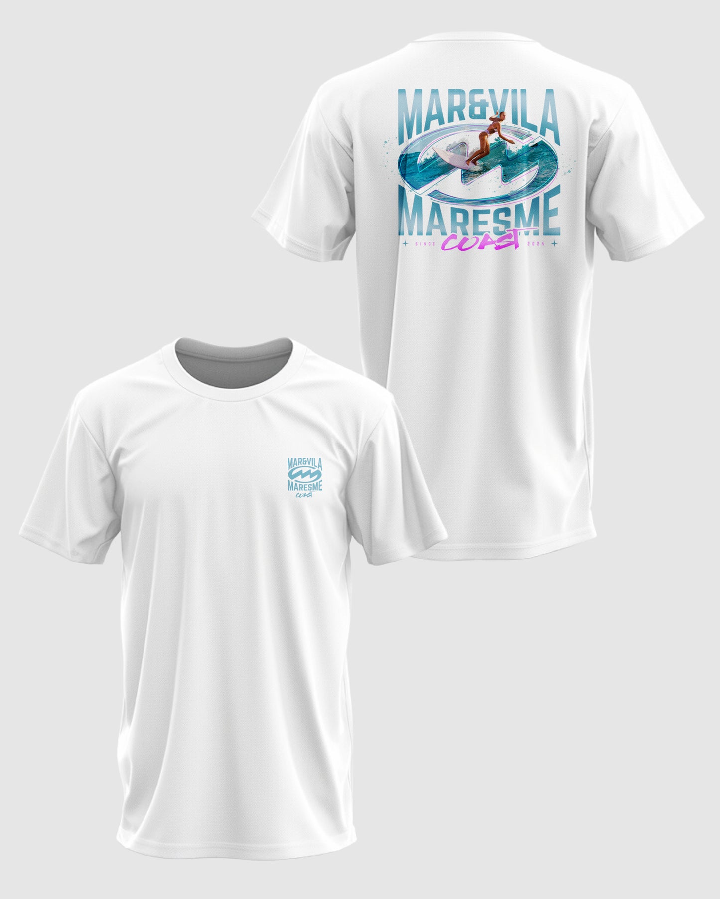 Camiseta Mar&Vila Hombre - Surfing On the Maresme Coast