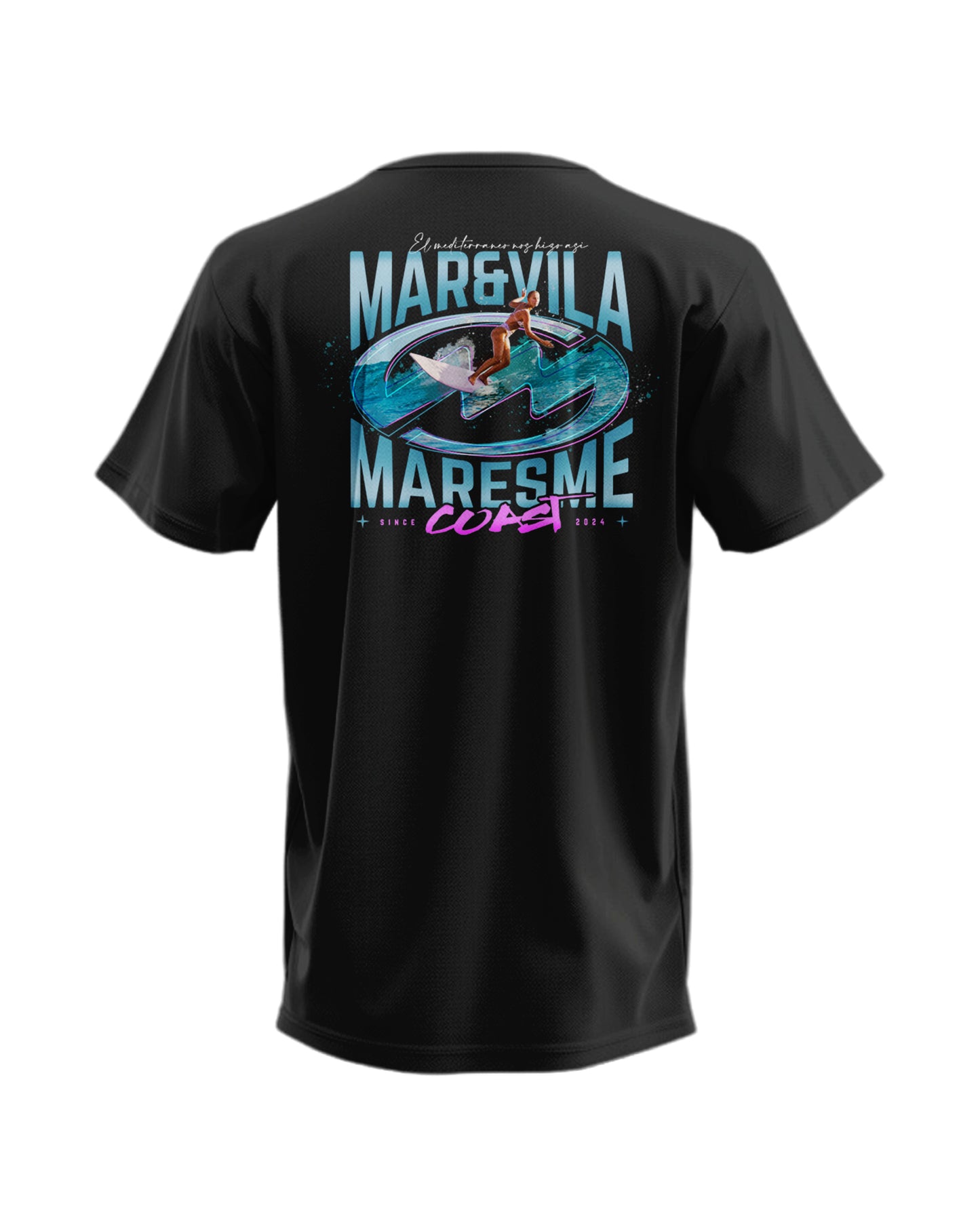 Camiseta Mar&Vila Hombre - Surfing On the Maresme Coast