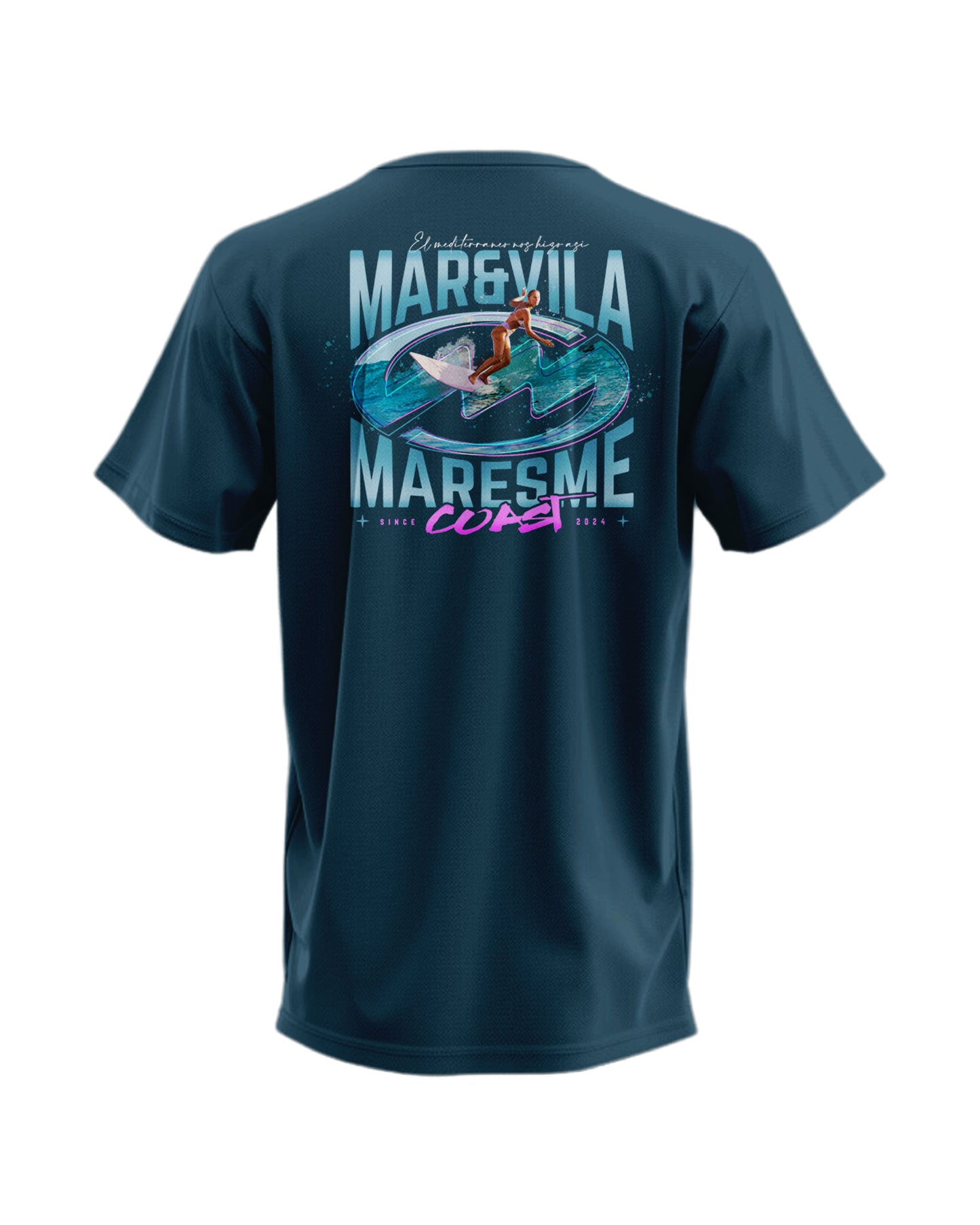 Camiseta Mar&Vila Hombre - Surfing On the Maresme Coast