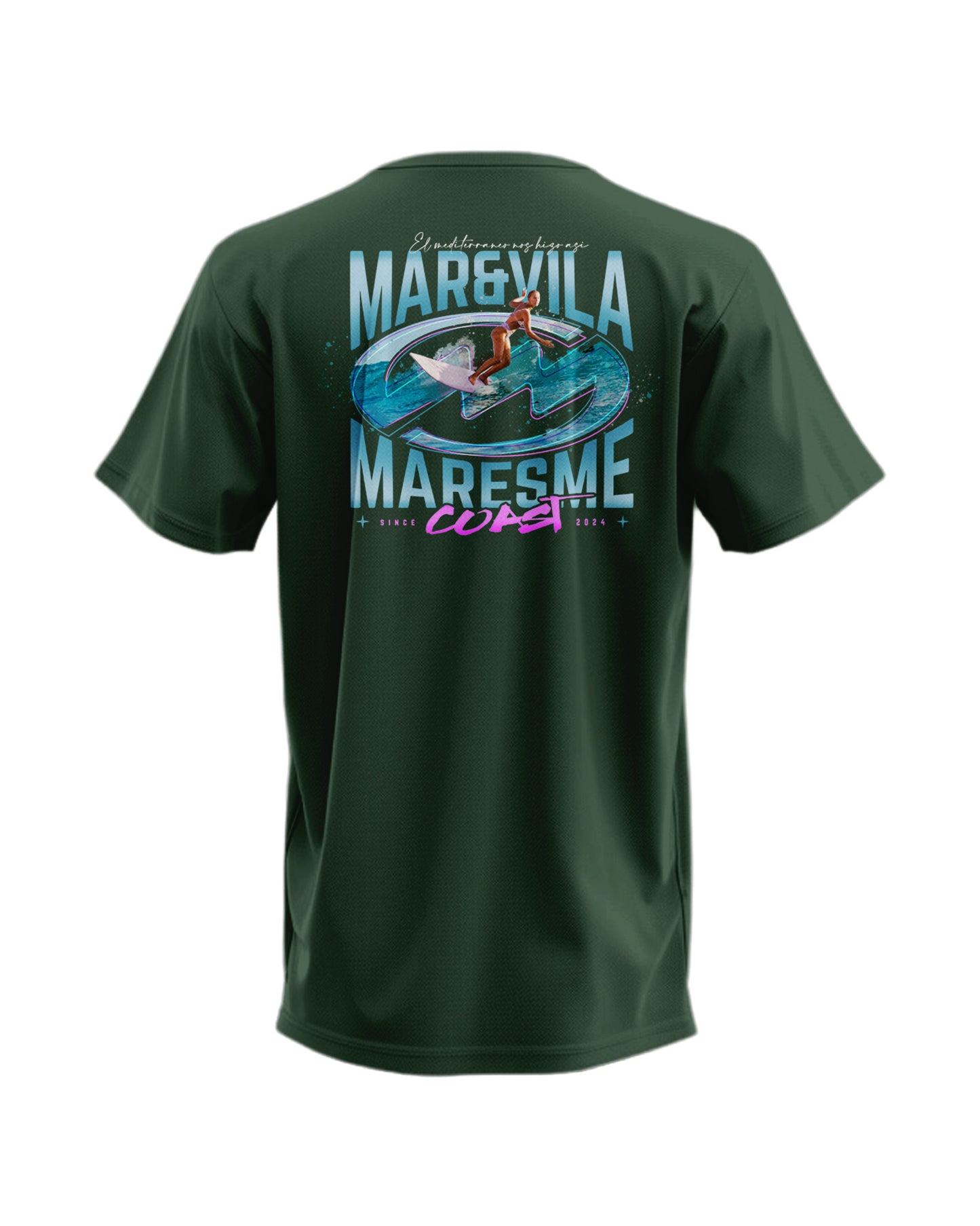 Camiseta Mar&Vila Hombre - Surfing On the Maresme Coast
