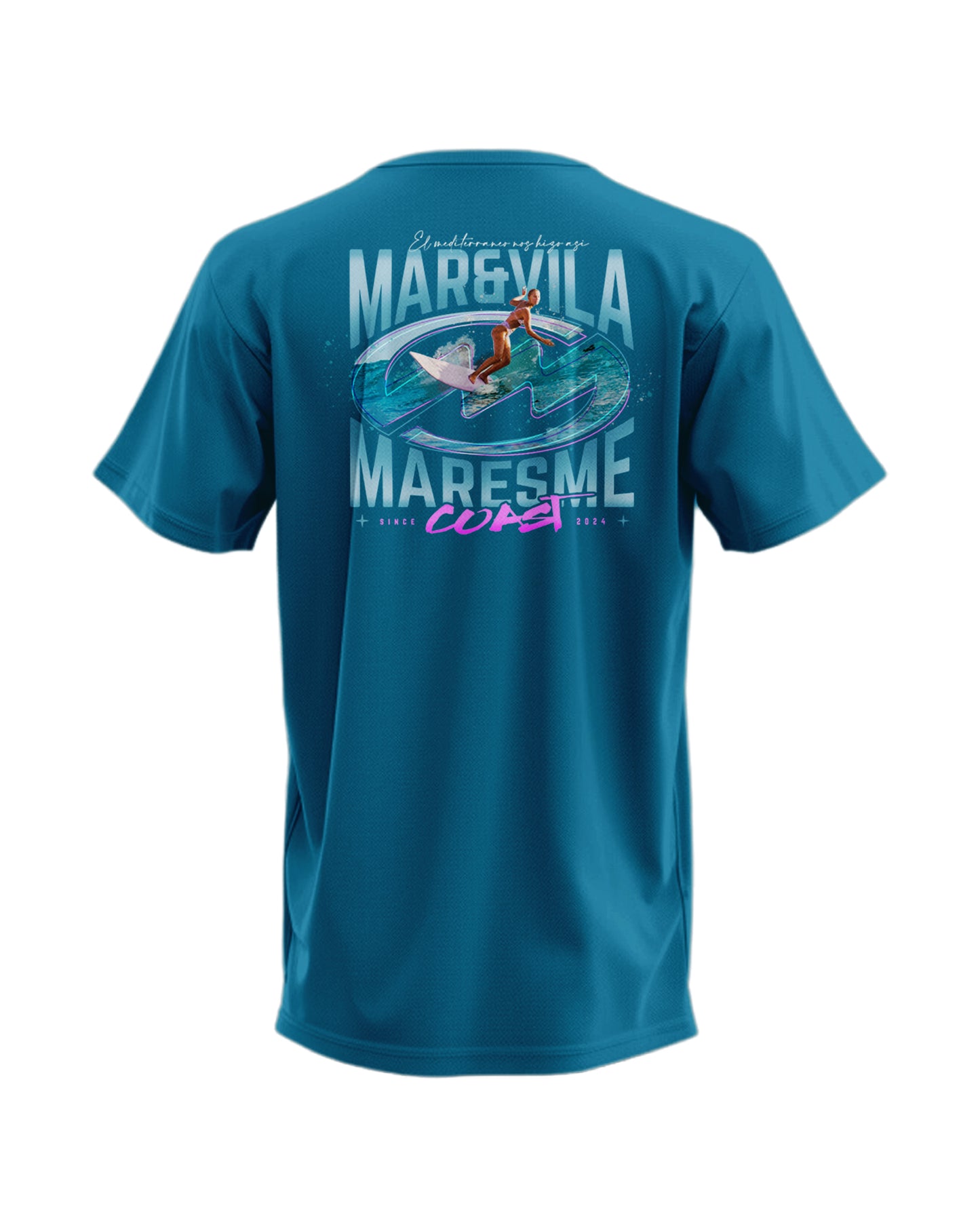 Camiseta Mar&Vila Hombre - Surfing On the Maresme Coast