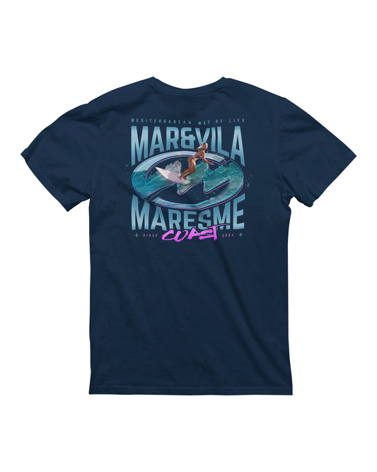 Camiseta Mar&Vila Hombre - Surfing On the Maresme Coast