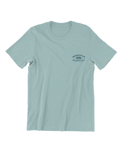 Camiseta langosta hombre color agua – estilo costero Maresme