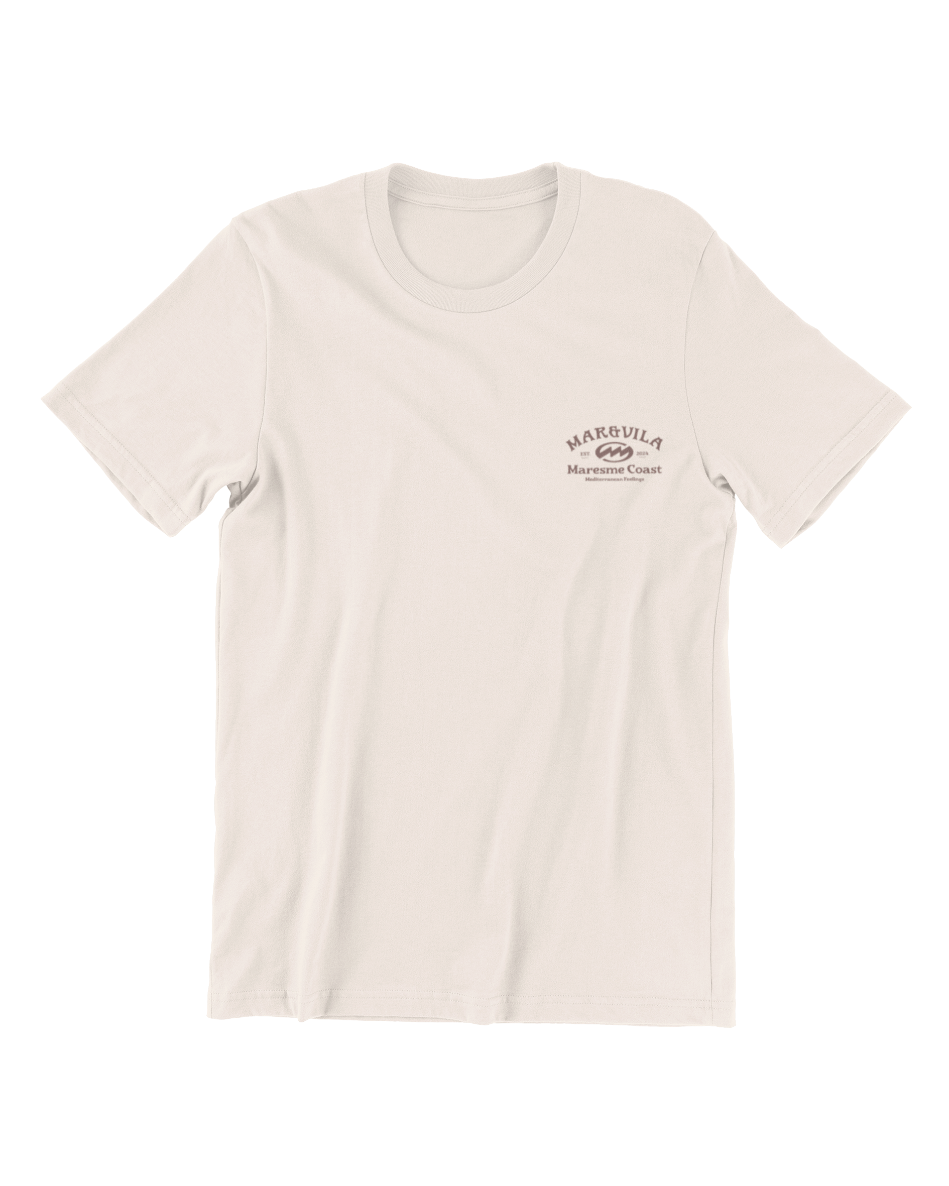 Camiseta langosta hombre color piedra – estilo costero Maresme