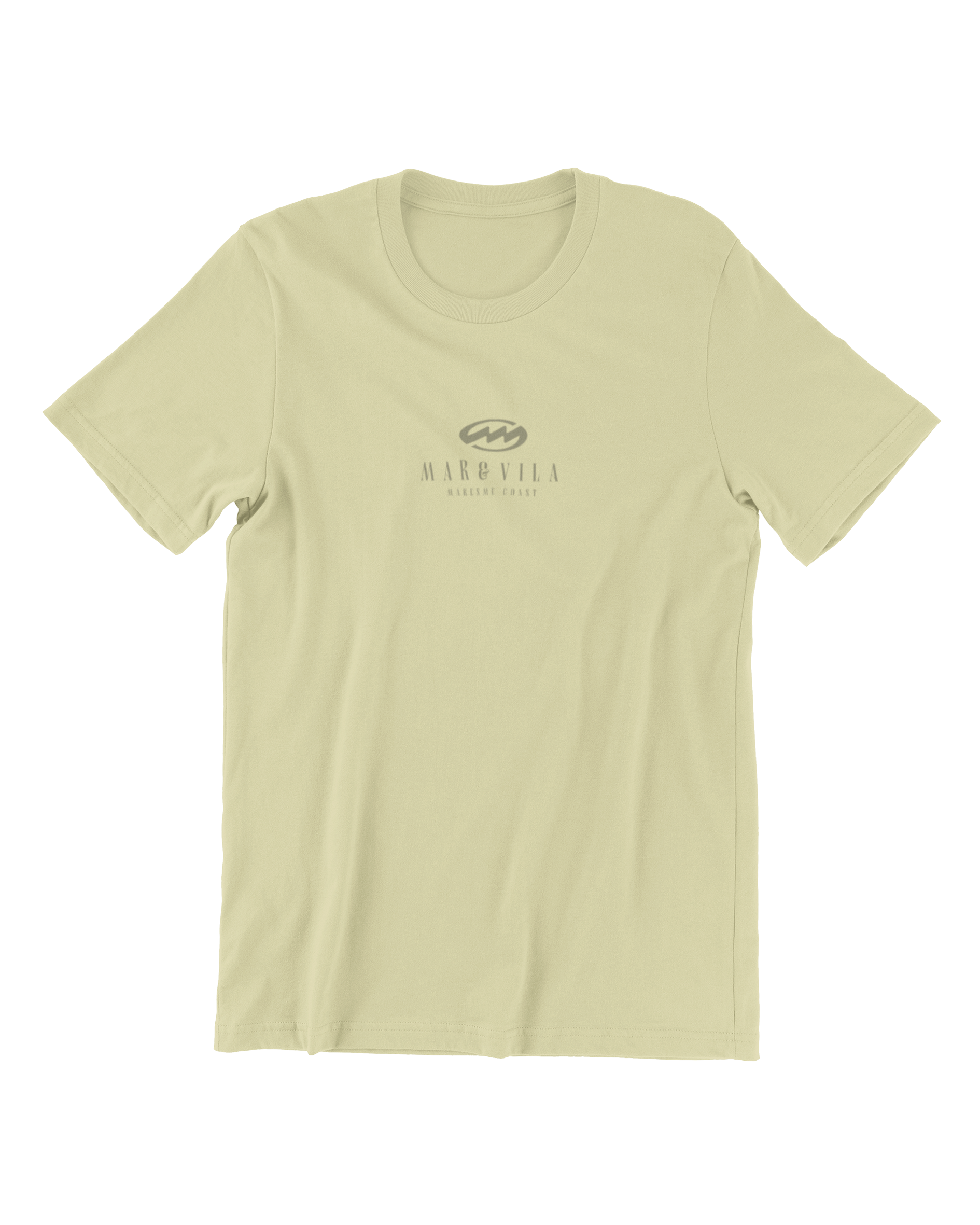 Camiseta Cranc Mediterrani hombre soft lime delantera – estilo costero Maresme