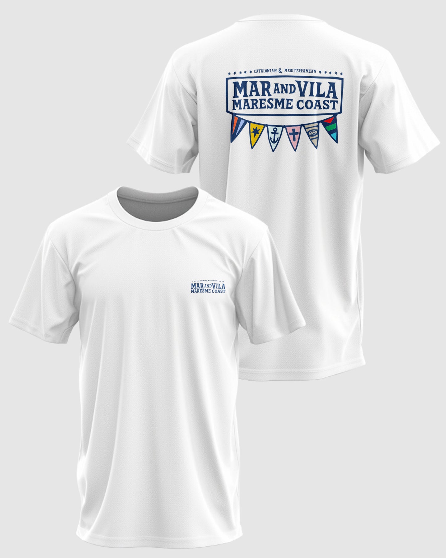 Camiseta Logo Náutico Mar&Vila - Hombre Surf Maresme