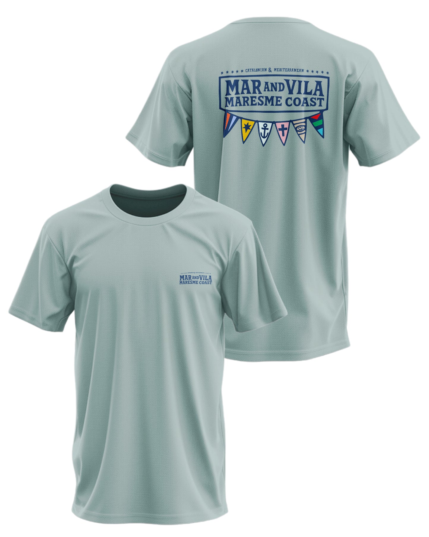 Camiseta Logo Náutico Mar&Vila - Hombre Surf Maresme