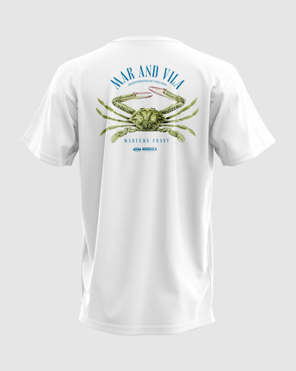 Camiseta Mar&Vila Hombre Logo Cangrejo Verde · Surf Maresme