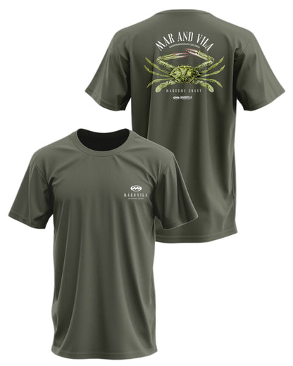 Camiseta Mar&Vila Hombre Logo Cangrejo Verde · Surf Maresme