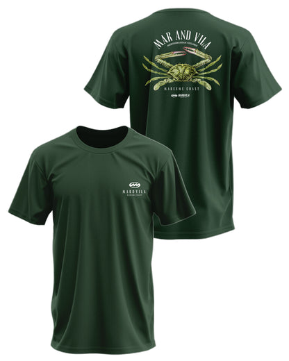 Camiseta Mar&Vila Hombre Logo Cangrejo Verde · Surf Maresme