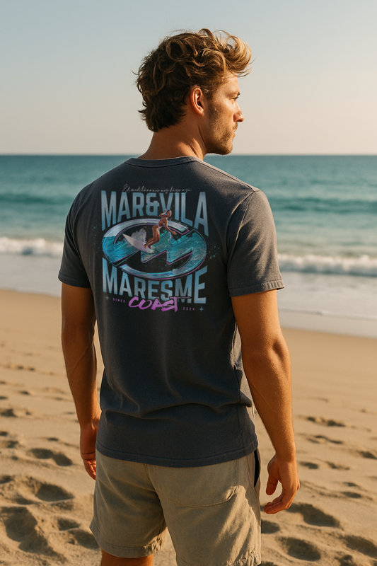 Camiseta Mar&Vila Hombre - Surfing On the Maresme Coast