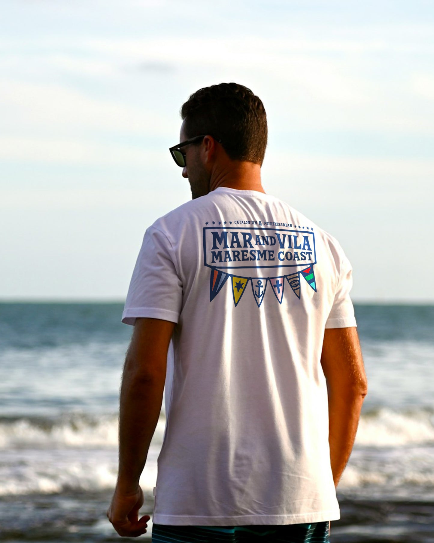 Camiseta Logo Náutico Mar&Vila - Hombre Surf Maresme